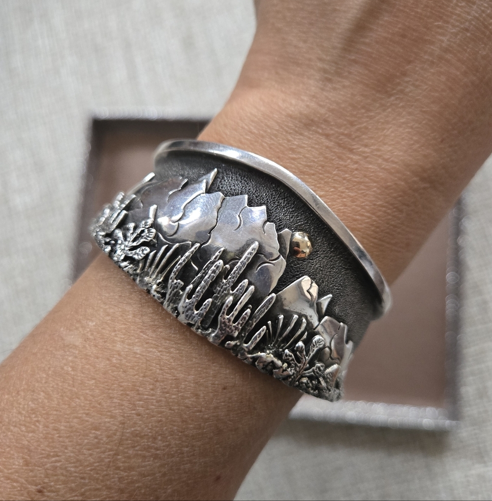 Vintage Sterling Thomas P. O'Keefe Cuff Bracelet